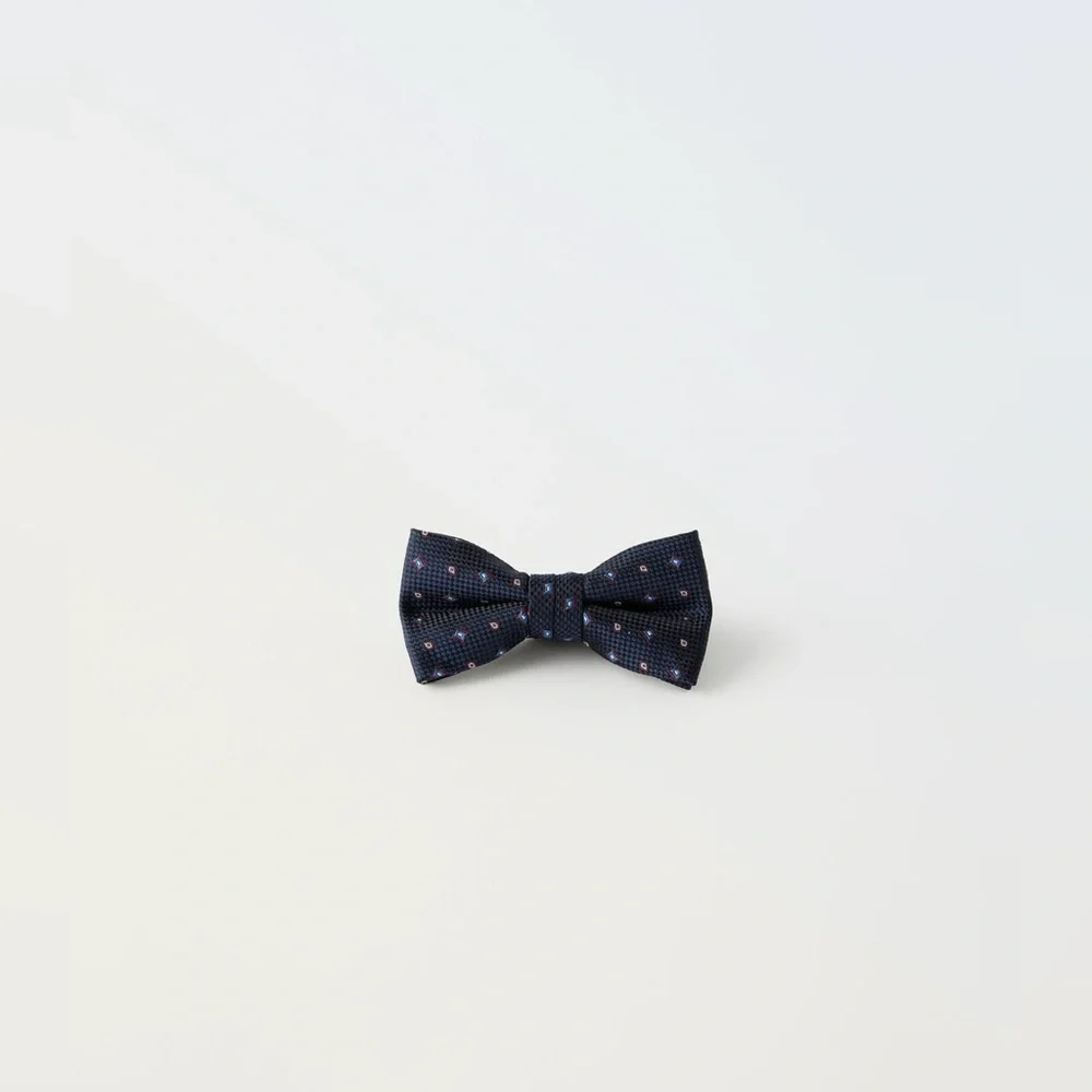 Zara geometric print bow tie